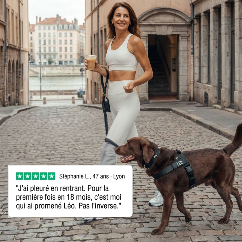 Kit Complet Anti-Traction Veltrio™ - Il ne vous promène plus. Vous le tenez à un doigt