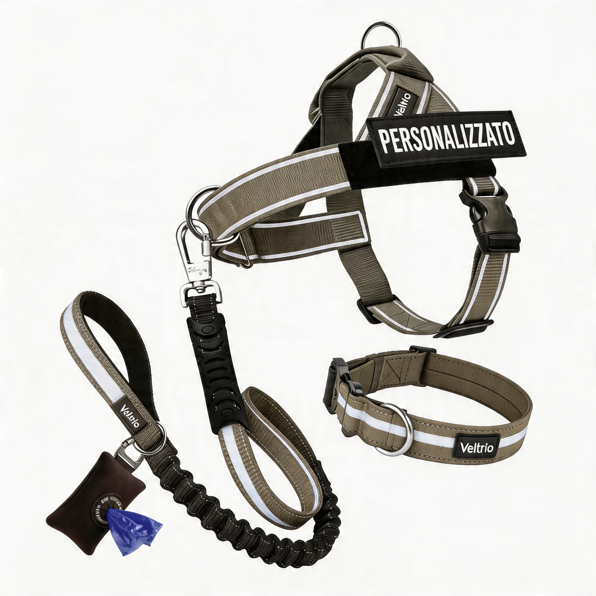 Kit Complet Anti-Traction Veltrio™ - Il ne vous promène plus. Vous le tenez à un doigt